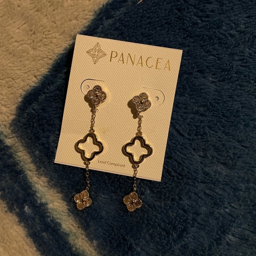 Panacea Cache Gold Dangle Earrings